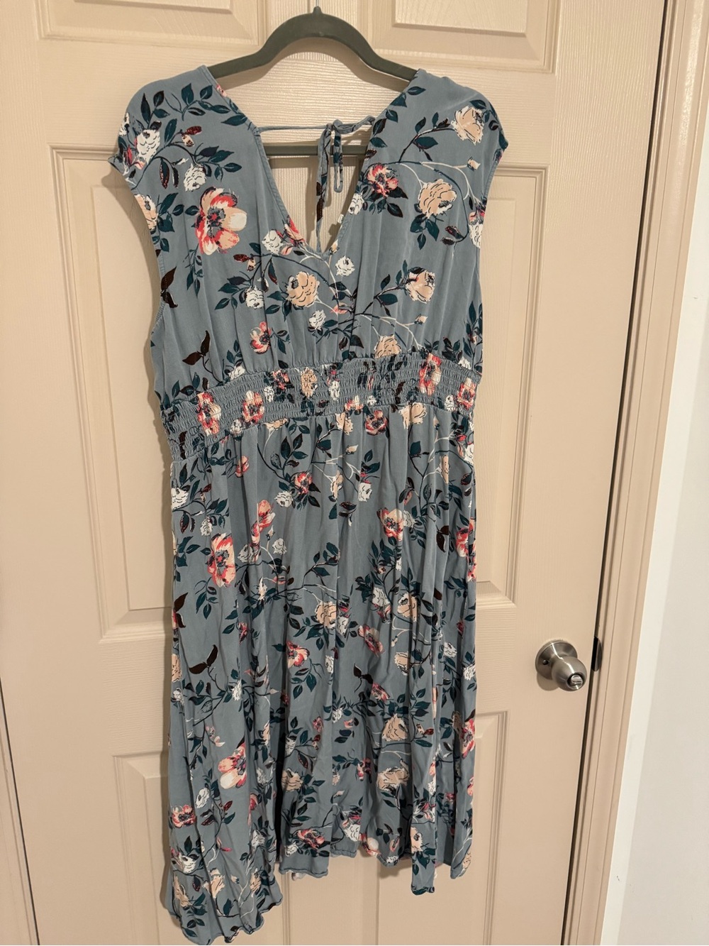Maurices Light Blue Floral Midi Dress - Picture 2 of 2